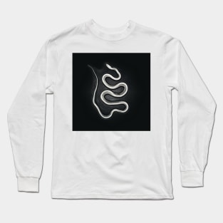 The sinuousness of the snake with its exposed skeleton Long Sleeve T-Shirt